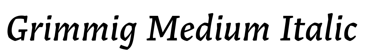 Grimmig Medium Italic